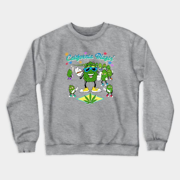 California Blazin' Crewneck Sweatshirt by Charlie8090